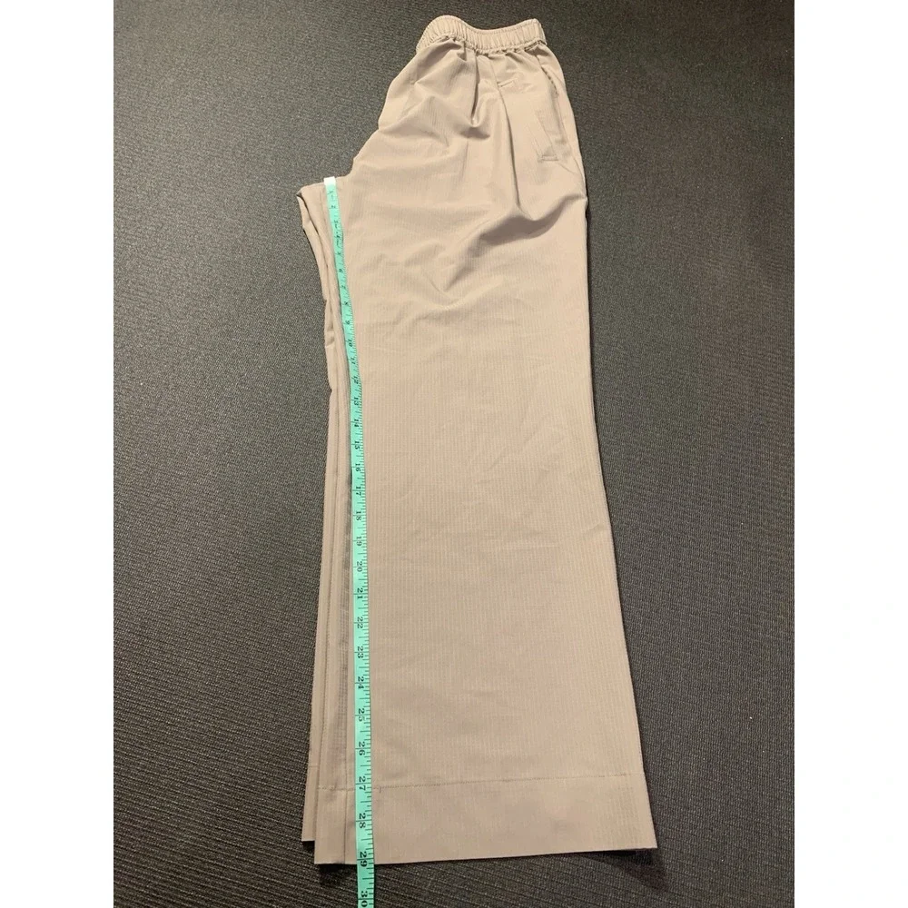 Varley Tacoma Straight Pleat‎ Pant 28 Lightweight Stretch Tan Size Large